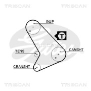 8645 5572xs Ozubený řemen TRISCAN