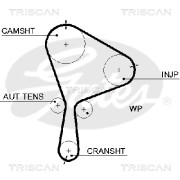 8645 5610xs Ozubený řemen TRISCAN