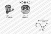 KD469.01 ozubení,sada rozvodového řemene SNR