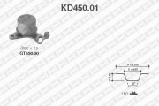 KD450.01 SNR sada ozubeného remeňa KD450.01 SNR