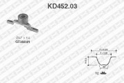 KD452.03 ozubení,sada rozvodového řemene SNR