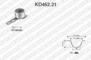 KD452.21 ozubení,sada rozvodového řemene SNR