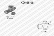 KD455.08 ozubení,sada rozvodového řemene SNR