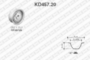 KD457.20 SNR sada ozubeného remeňa KD457.20 SNR
