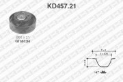 KD457.21 SNR sada ozubeného remeňa KD457.21 SNR