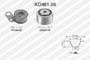 KD461.05 SNR sada ozubeného remeňa KD461.05 SNR