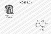 KD474.03 SNR sada ozubeného remeňa KD474.03 SNR