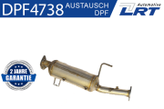 DPF4738 LRT filter sadzí/pevných častíc výfukového systému DPF4738 LRT