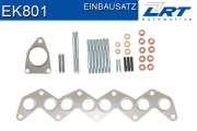EK801 montážní sada, výfukové potrubí LRT