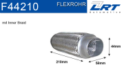 F44210 Pružný díl výfuku LRT