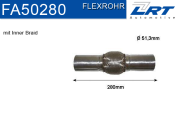 FA50280 Prużný díl výfuku LRT