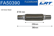 FA50390 Prużný díl výfuku LRT