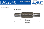 FA52340 Prużný díl výfuku LRT