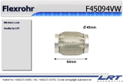 F45094VW LRT spojovací díl potrubí flexibilní průměr 45,5 délka (v mm) 94 F45094VW LRT