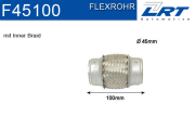 F45100 LRT Spojovací díl potrubí flexibilní délka (v mm) 101,6 F45100 LRT