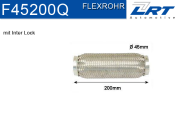 F45200Q LRT Spojovací díl potrubí flexibilní délka (v mm) 200 F45200Q LRT