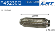 F45230Q LRT Spojovací díl potrubí flexibilní délka (v mm) 230,0 F45230Q LRT