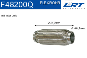F48200Q LRT spojovací díl potrubí flexibilní délka (v mm) 203,2 F48200Q LRT