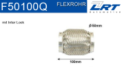 F50100Q LRT Spojovací díl potrubí flexibilní délka (v mm) 101,6 F50100Q LRT