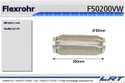 F50200VW LRT Spojovací díl potrubí flexibilní průměr 51,3 délka (v mm) 200 F50200VW LRT
