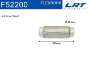 F52200 LRT Spojovací díl potrubí flexibilní délka (v mm) 203,2 F52200 LRT