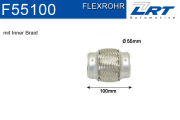 F55100 LRT Spojovací díl potrubí flexibilní délka (v mm) 101,6 F55100 LRT