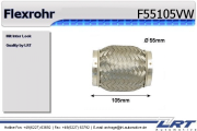 F55105VW LRT Spojovací díl potrubí flexibilní průměr 54,5 délka (v mm) 106 F55105VW LRT