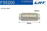 F55200 LRT Spojovací díl potrubí flexibilní délka (v mm) 203,2 F55200 LRT