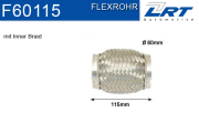 F60115 LRT spojovací díl potrubí flexibilní délka (v mm) 116 F60115 LRT