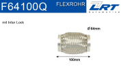 F64100Q LRT Spojovací díl potrubí flexibilní délka (v mm) 101,6 F64100Q LRT