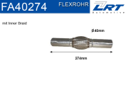 FA40274 LRT Spojovací díl potrubí flexibilní průměr 40,5 délka (v mm) 94,0 FA40274 LRT