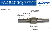 FA48400Q LRT Spojovací díl potrubí flexibilní průměr 48,5 délka (v mm) 101,6 FA48400Q LRT