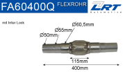 FA60400Q LRT spojovací díl potrubí flexibilní průměr 60,5 délka (v mm) 115 FA60400Q LRT