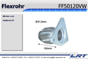 FF50120VW Prużný díl výfuku LRT
