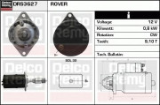 DRS3627 DELCO REMY nezařazený díl DRS3627 DELCO REMY