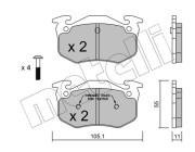 22-0038-1 Sada brzdových destiček, kotoučová brzda METELLI