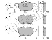 22-0118-2 Sada brzdových destiček, kotoučová brzda METELLI