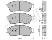 22-0149-0 Sada brzdových destiček, kotoučová brzda METELLI