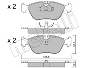 22-0182-0 Sada brzdových destiček, kotoučová brzda METELLI