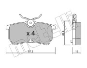 22-0317-0 Sada brzdových destiček, kotoučová brzda METELLI