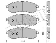 22-0482-0 Sada brzdových destiček, kotoučová brzda METELLI