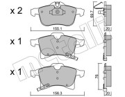 22-0539-0 Sada brzdových destiček, kotoučová brzda METELLI