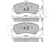 22-0825-0 Sada brzdových destiček, kotoučová brzda METELLI