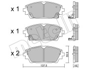 22-1237-0 Sada brzdových destiček, kotoučová brzda METELLI