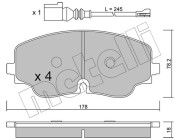 22-1316-0 Sada brzdových destiček, kotoučová brzda METELLI