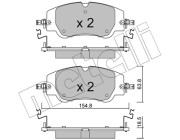 22-1350-0 Sada brzdových destiček, kotoučová brzda METELLI