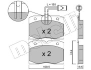 22-0051-0 Sada brzdových destiček, kotoučová brzda METELLI