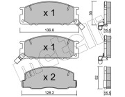22-0280-0 METELLI sada brzdových platničiek kotúčovej brzdy 22-0280-0 METELLI
