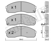 22-0374-0 Brzdové destičky METELLI