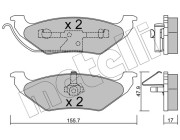 22-0624-0 Sada brzdových destiček, kotoučová brzda METELLI